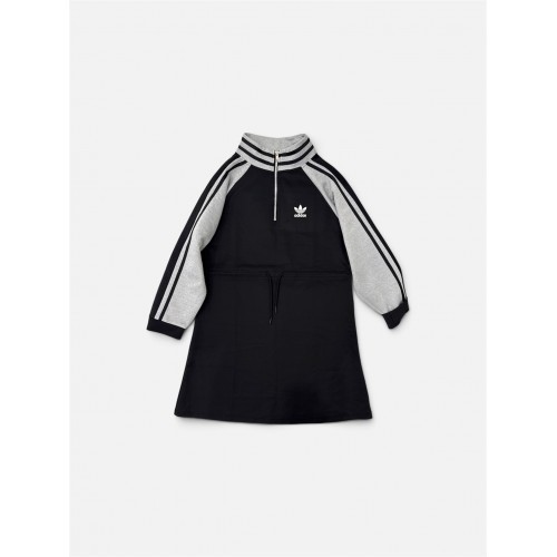 Adidas Originals Φόρεμα με Φερμουάρ Μαύρο/Γκρι